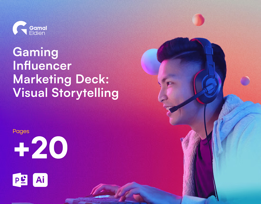 Cover image for Gaming deck | Influencer Marketing PPTX Powerpoint
