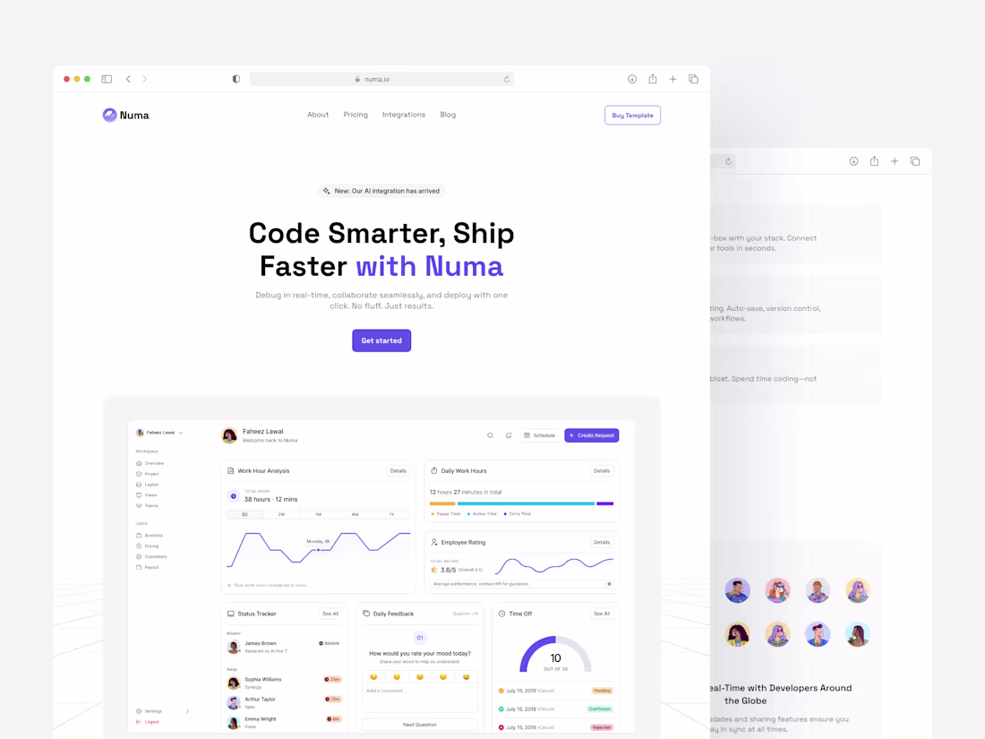 Cover image for NUMA Template Development