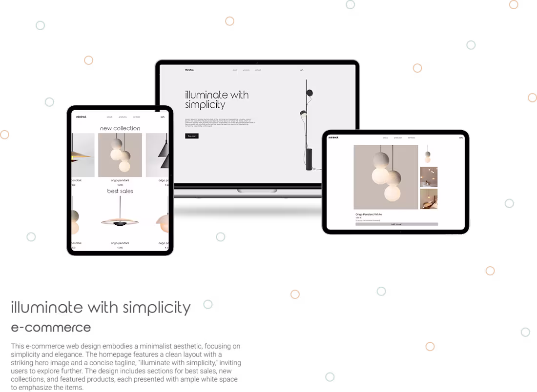 Cover image for Illuminate with simplicity - e-commerce