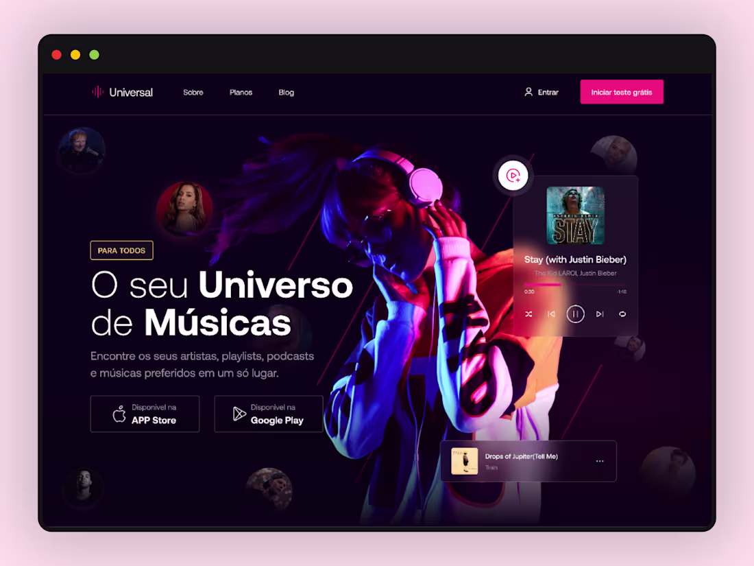 Cover image for Universal - Landing page for