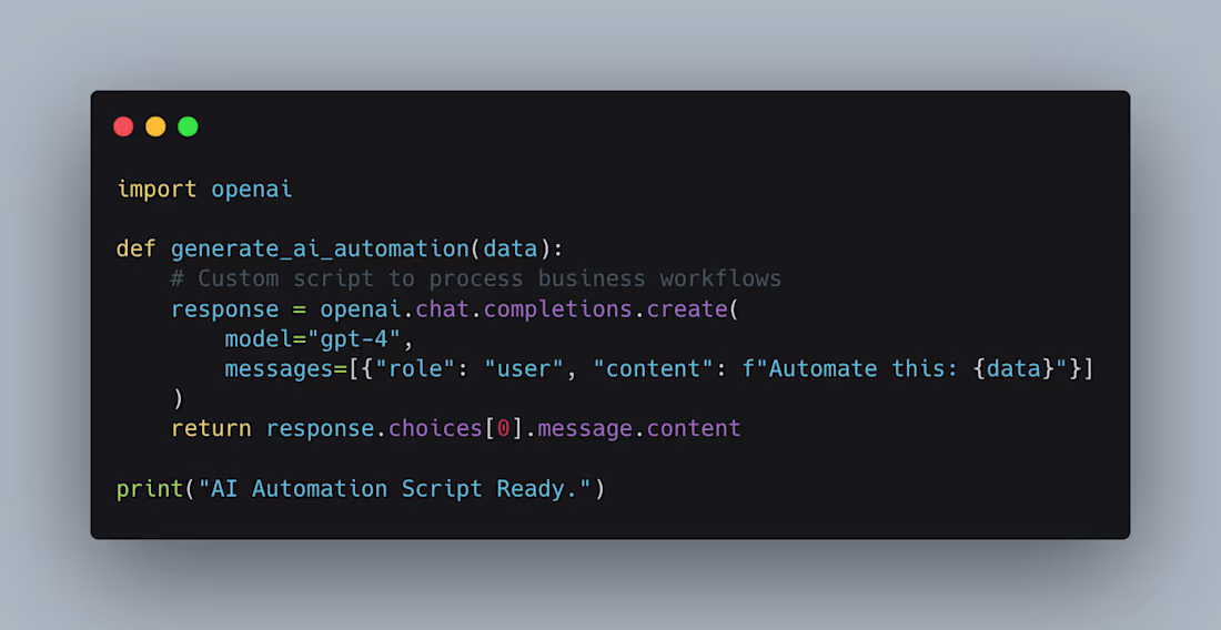 Cover image for Custom AI Automation Script (Concept)