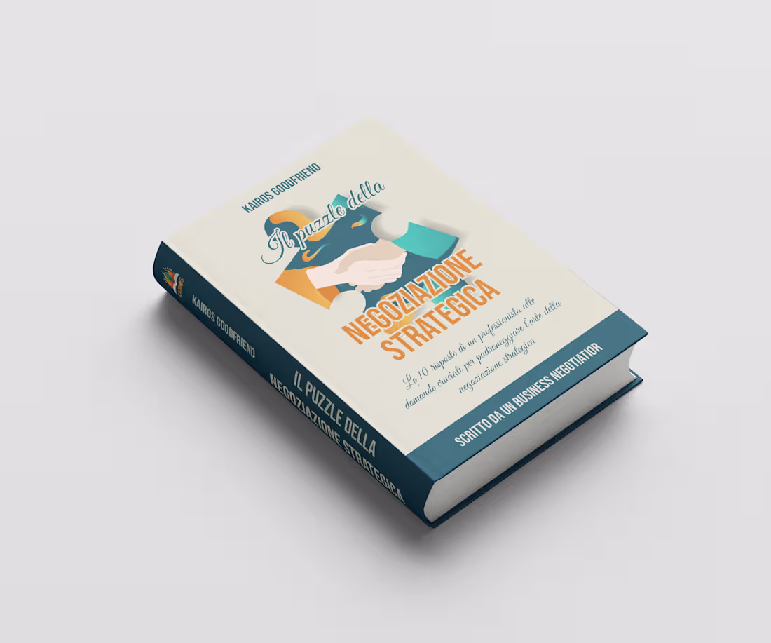 Cover image for Il puzzle della Negoziazione Strategica -  Book & Cover Design