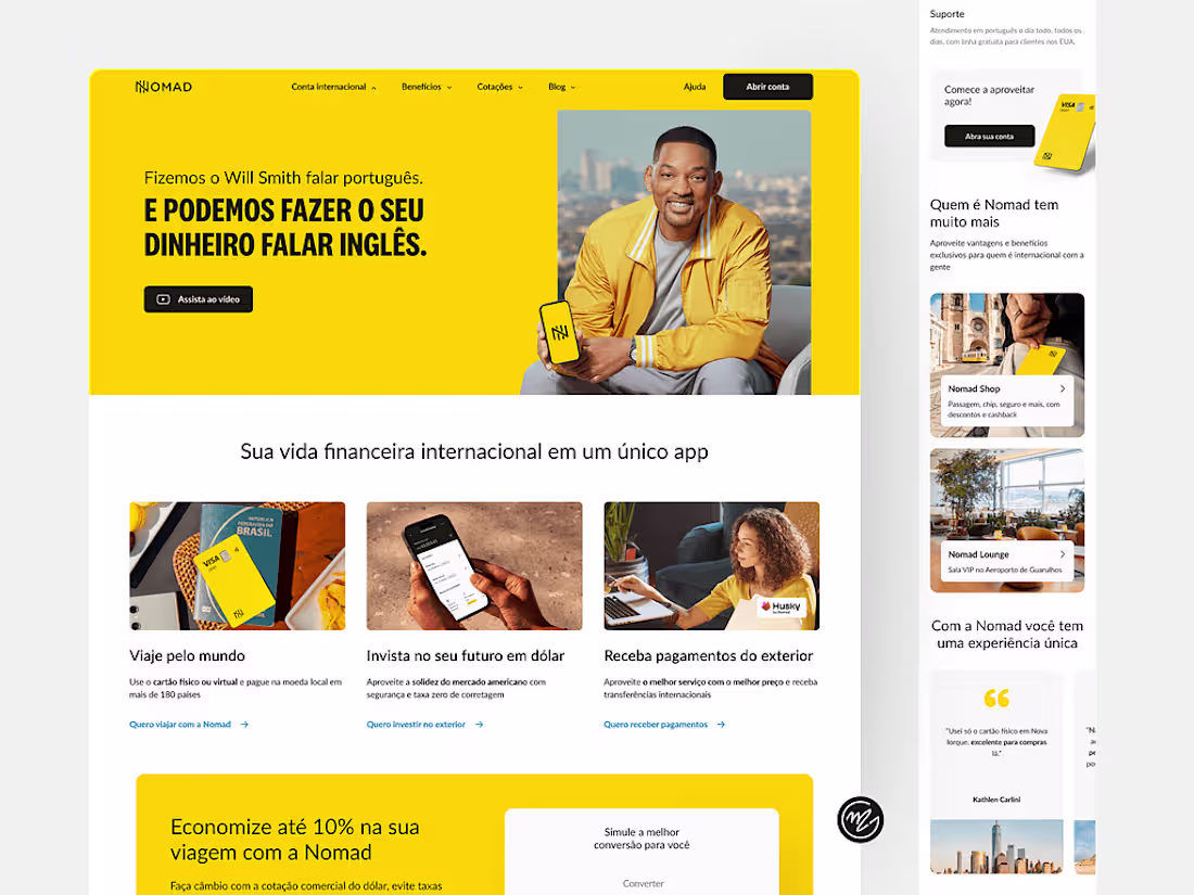 Cover image for Landing page redesign for a Fintech