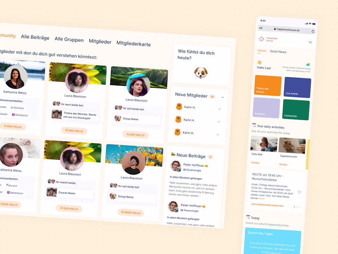 Cover image for 🧘 Happiness House - The mental health focussed social media