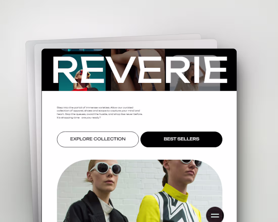 Cover image for Reverie Landing page