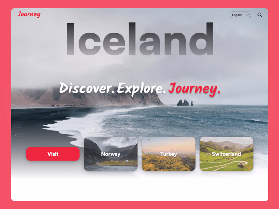 Cover image for Journey - Travel & Tourism Website