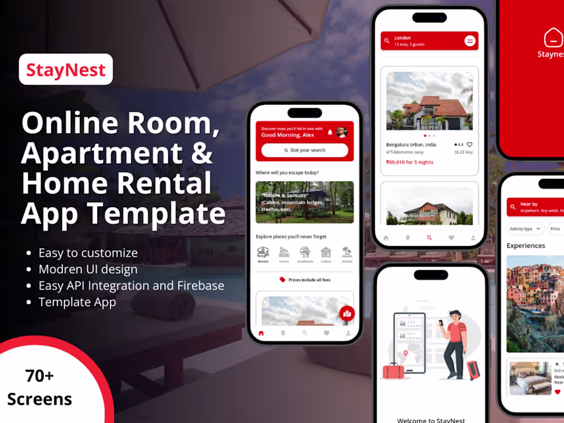 Cover image for Hotel Booking Template App 