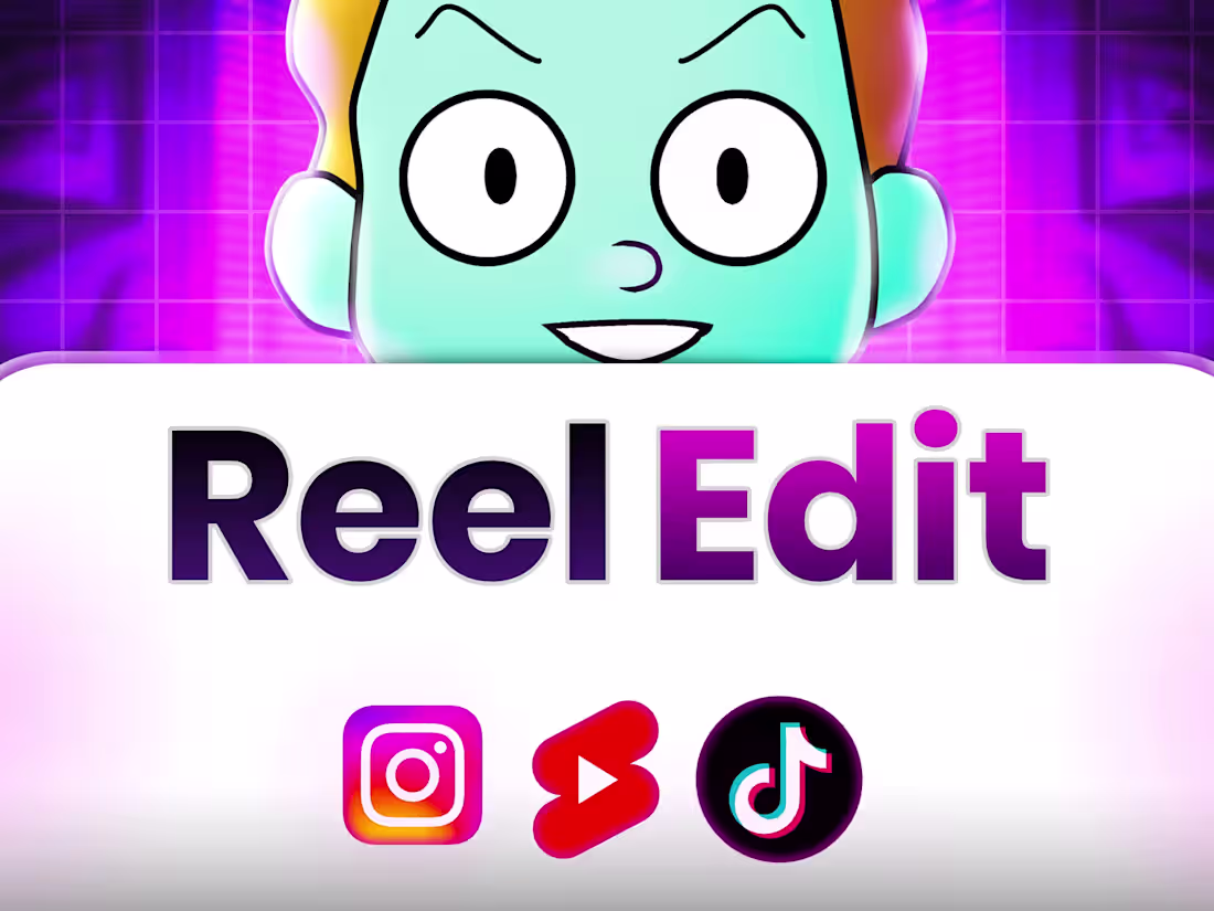 Cover image for video editing for  instagram reels, tiktok, youtube shorts