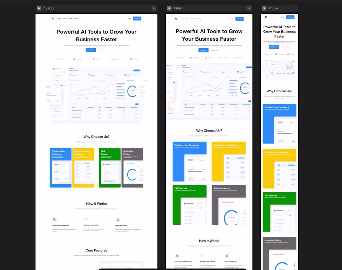 Cover image for Just wrapped up a Figma-to-Framer build for an AI SaaS produ...