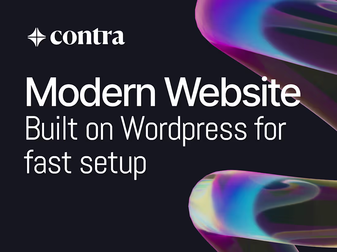 Cover image for Modern WordPress websites for startups and businesses