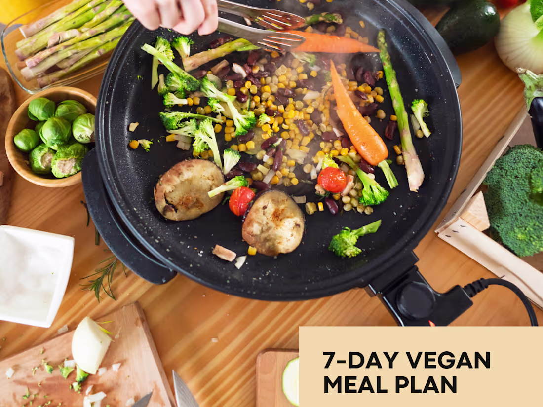 Cover image for 7-Day Vegan Meal Plan with Recipes