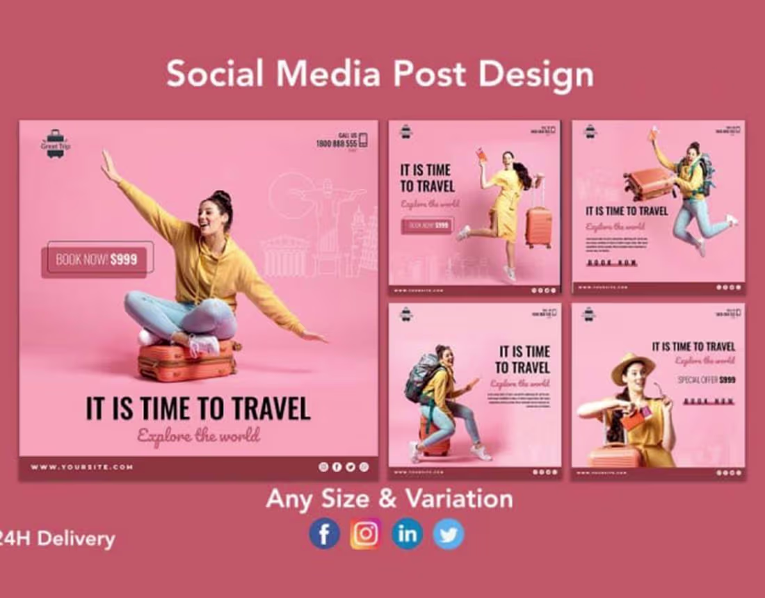 Cover image for Content creation ( social media posts ) on Behance