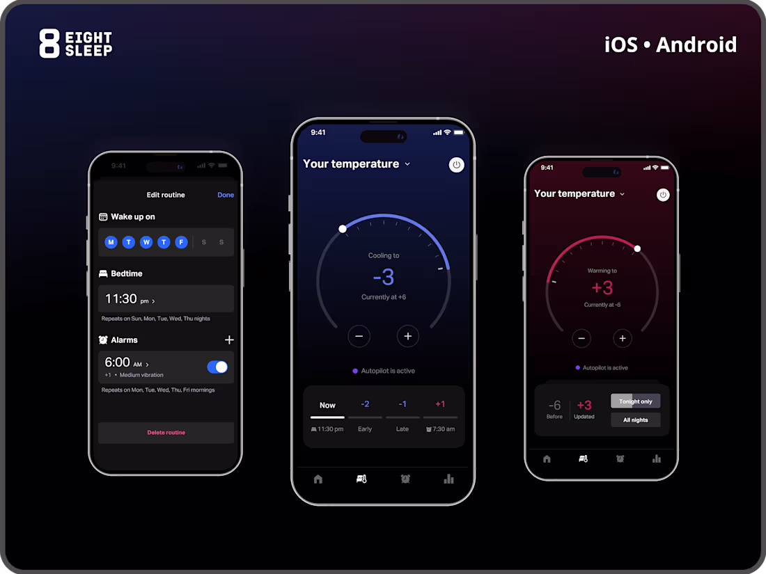 Cover image for Temperature Control Redesign | Eight Sleep App