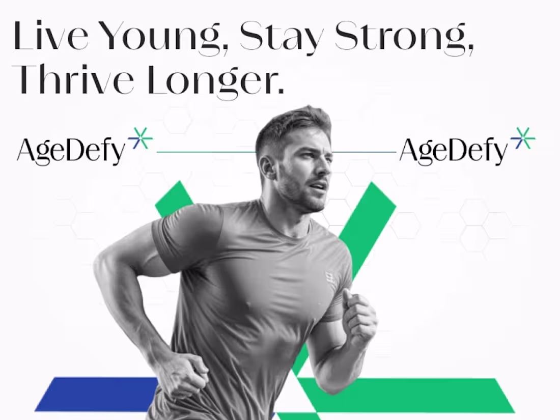 Cover image for Website design created for AgeDefy,