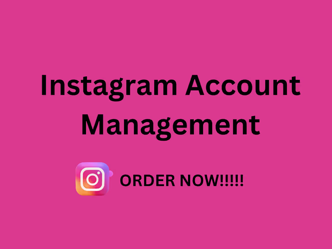 Cover image for Instagram account management
