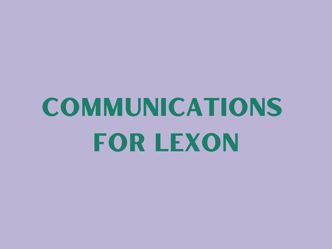 Cover image for Product Messaging & Contributor Onboarding
Lexon
