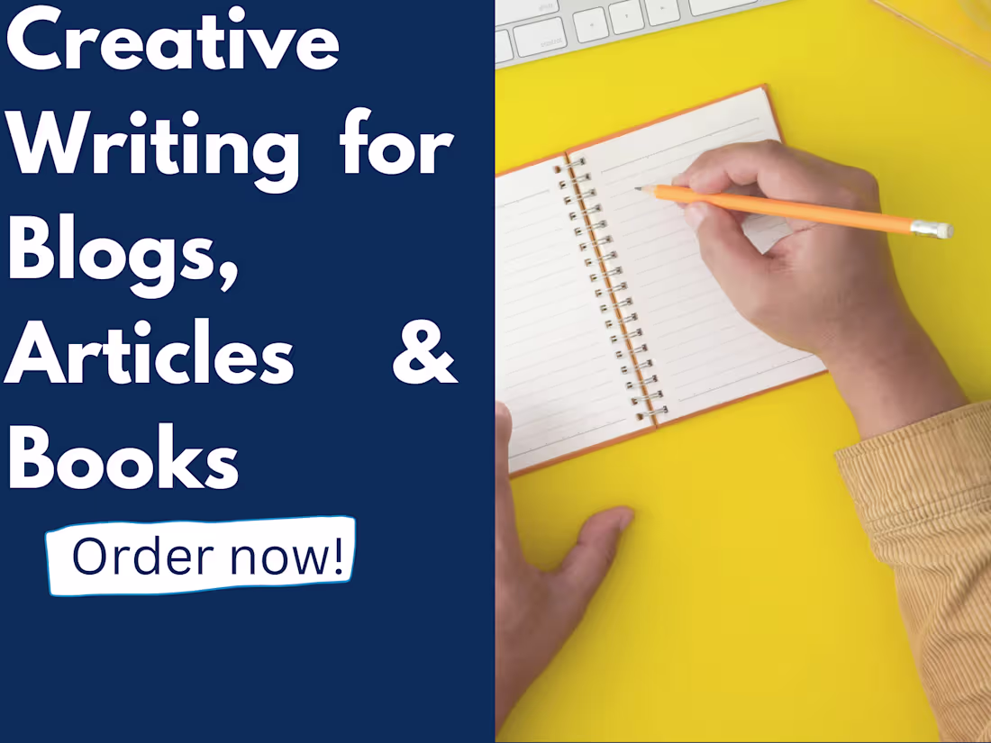 Cover image for Creative Writer | Engaging Content for Blogs, Articles & Books
