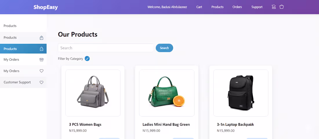 Cover image for ShopEasy – Multi-Role E-Commerce Ecosystem Overview Develope...