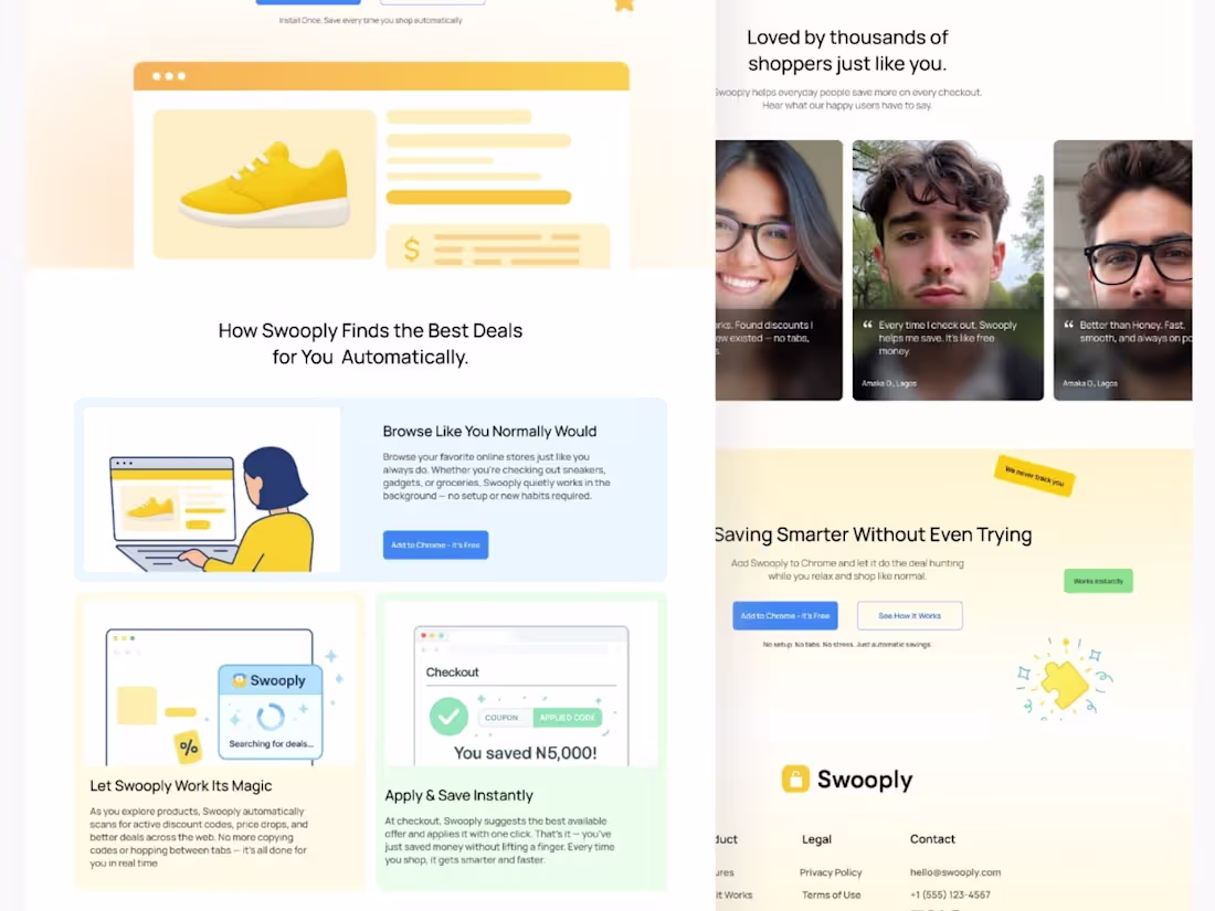 Cover image for Fintech Landing Page Design