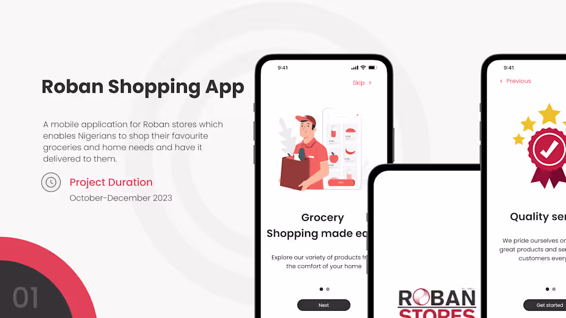 Cover image for Mobile App design for Local Grocery Store