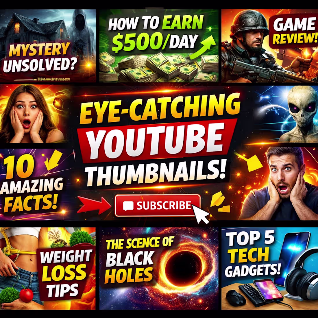 Cover image for Eye-catching YouTube thumbnail designed to