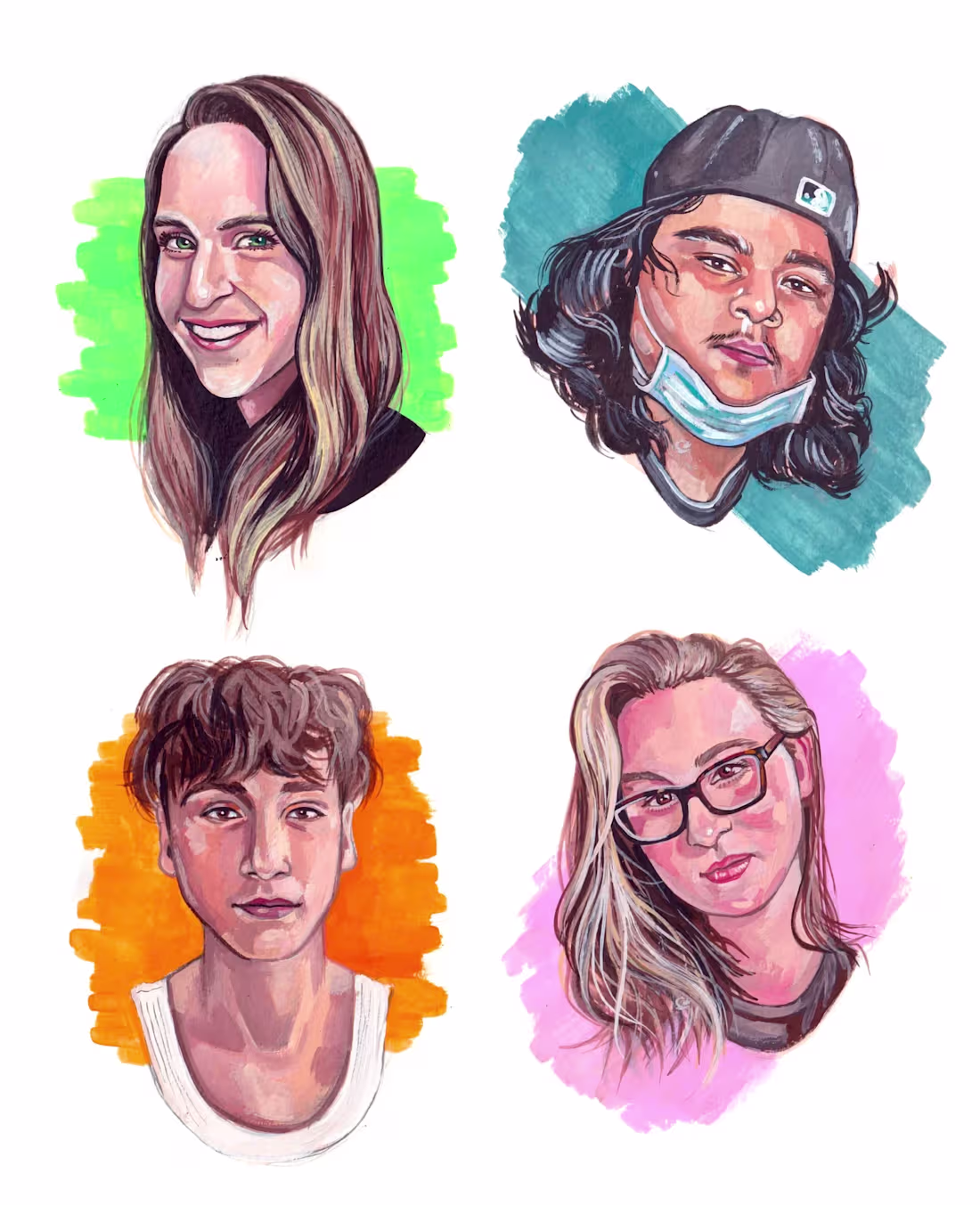 Cover image for Painted Face studies done in