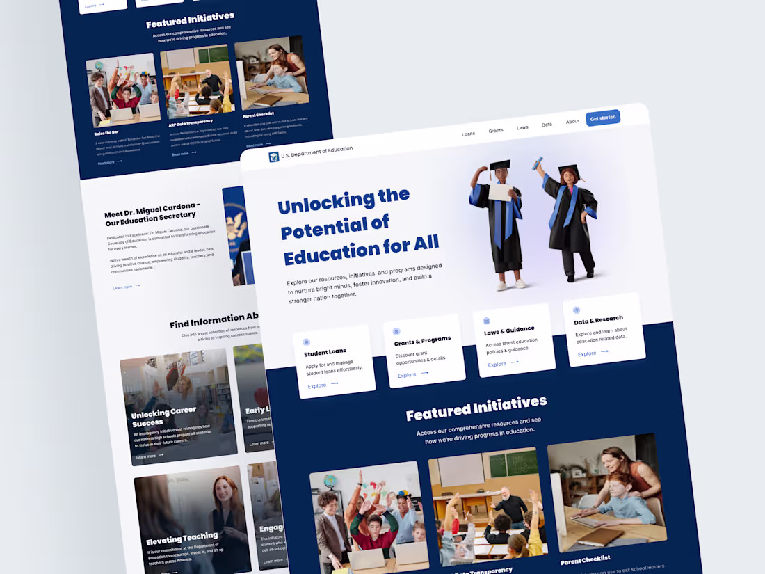 Cover image for UX & UI | Department of Education