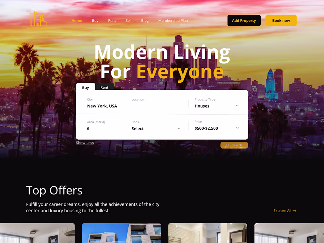 Cover image for Real Estate Brokerage Website Development for Lead Generation