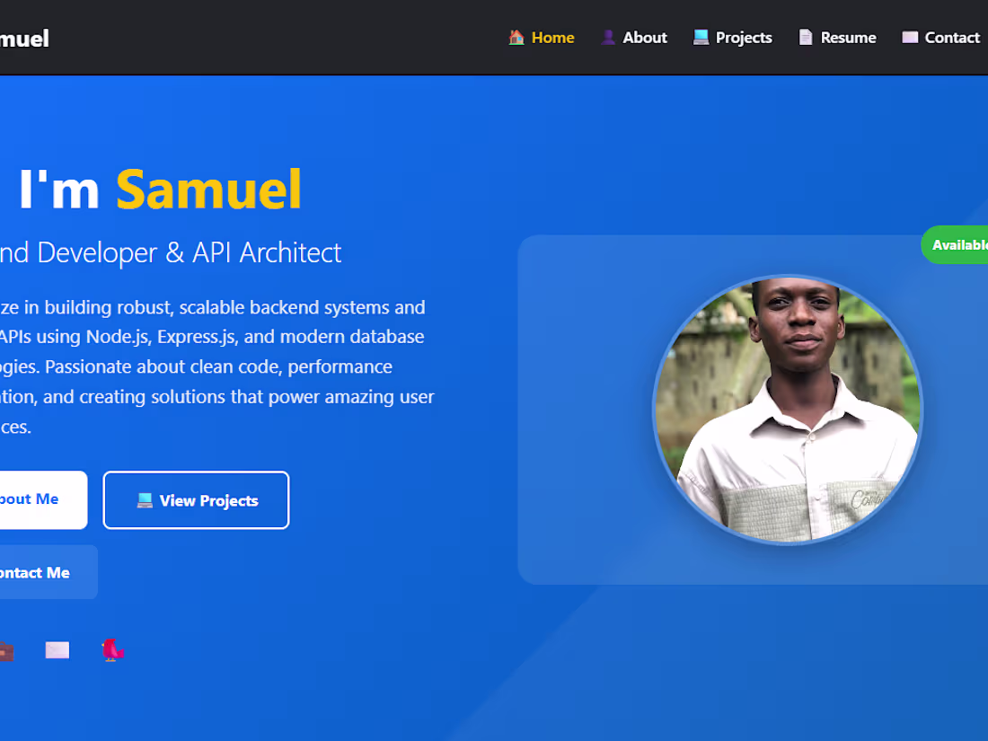 Cover image for GitHub - Taiwosamuel8364/portfolio