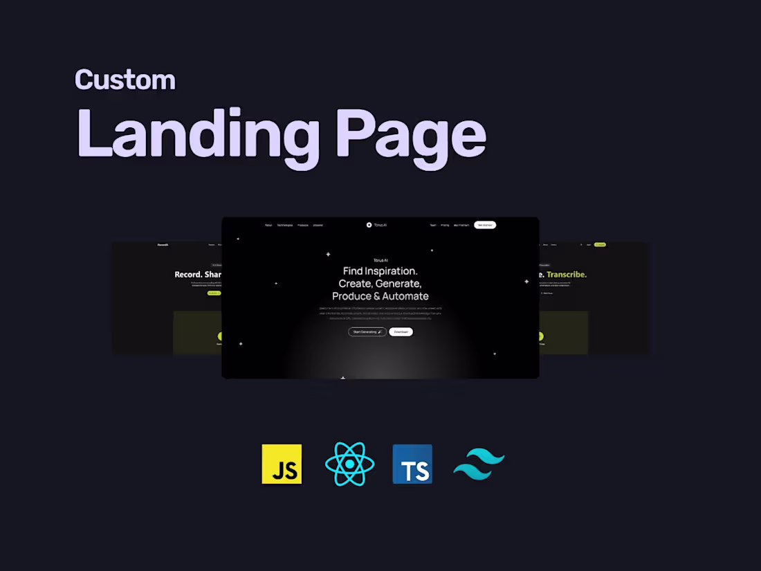 Cover image for I will create Modern, Responsive Landing Pages for your Business