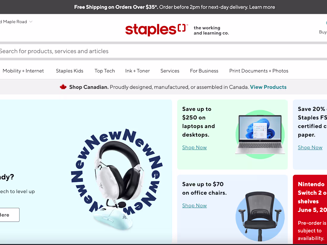 Cover image for Staples Canada