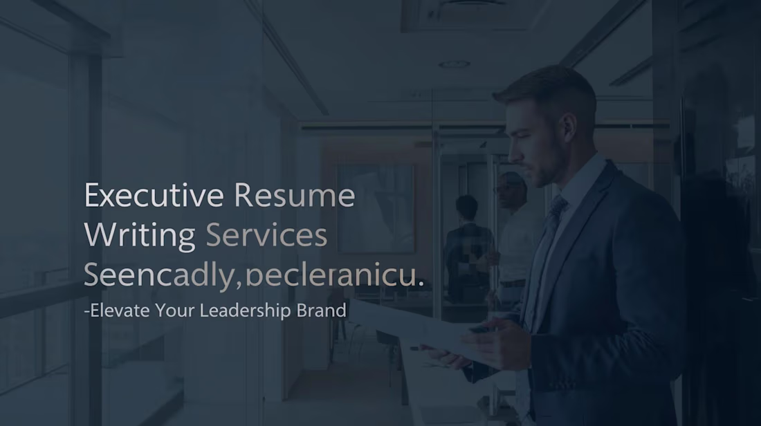 Cover image for Executive Resume Writing Services Toronto: