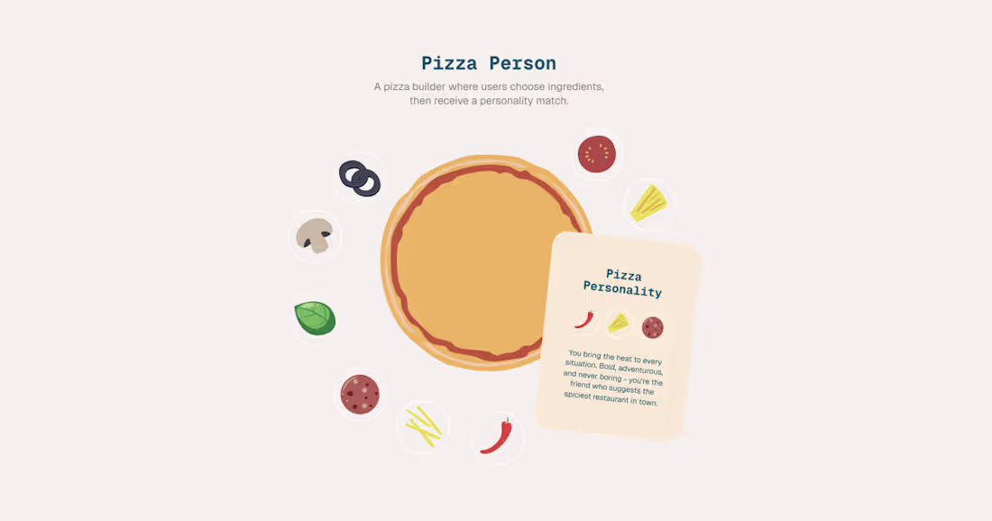 Cover image for Discover Your Personality with Our Interactive Pizza Builder