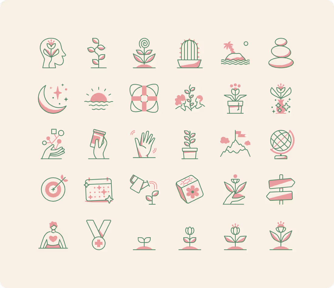 Cover image for Spring Health Icon System