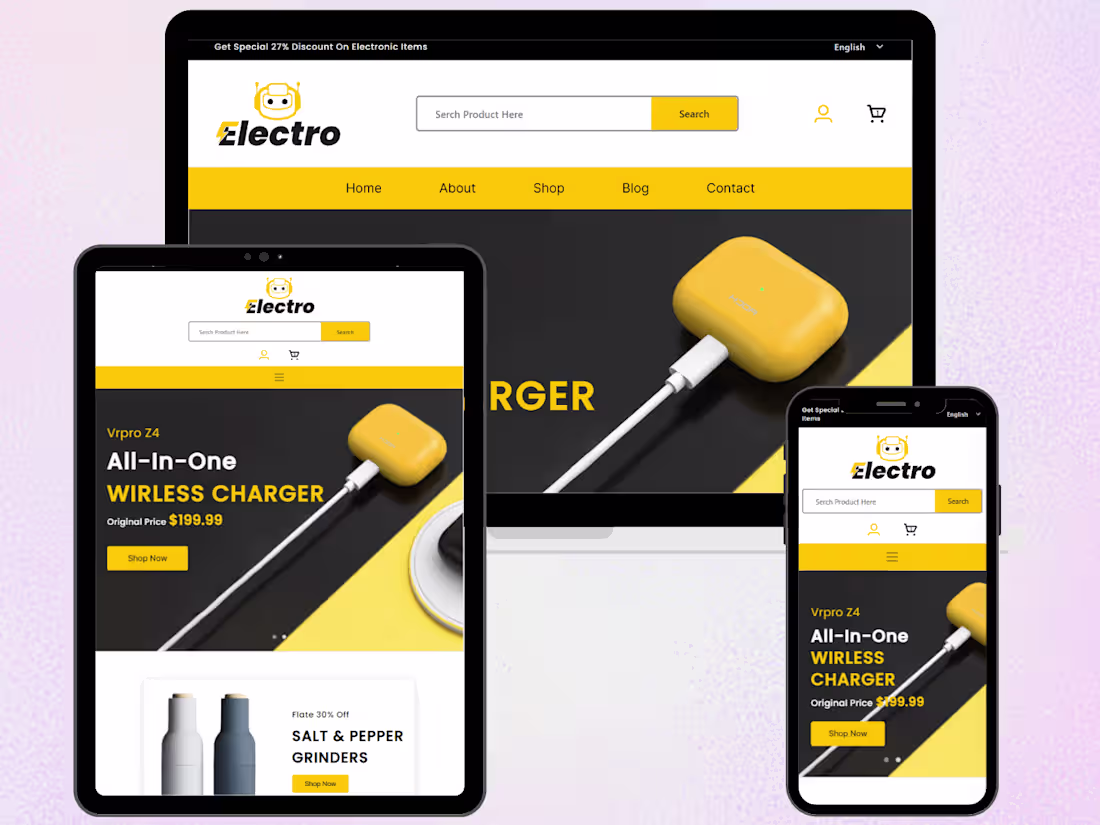 Cover image for Electro Web design