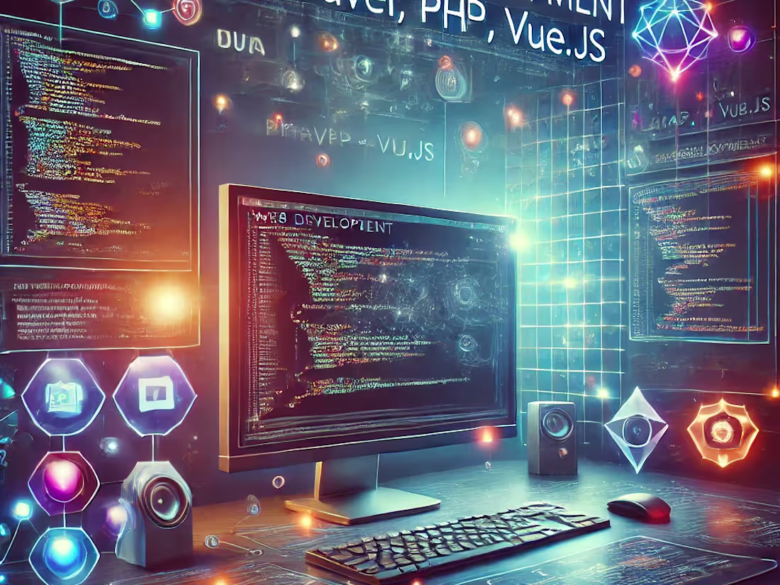 Cover image for Web Development using Laravel, PHP, and Vue.js