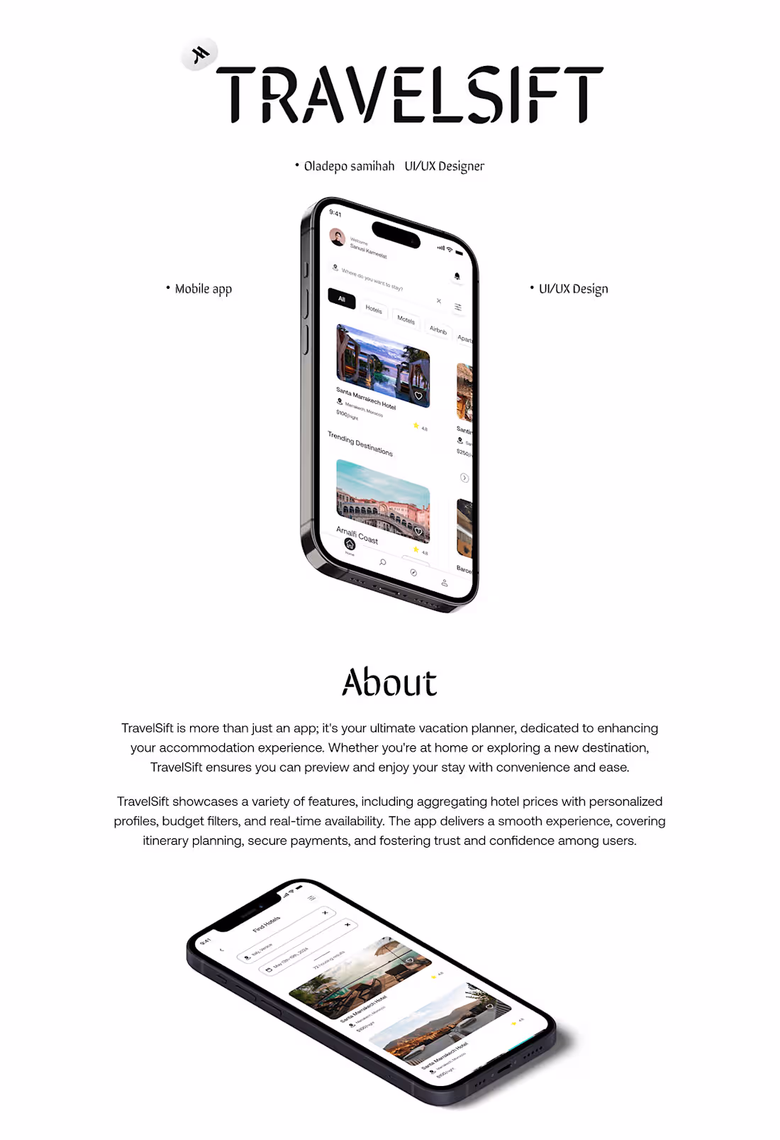 Cover image for TravelSift Application :: Behance