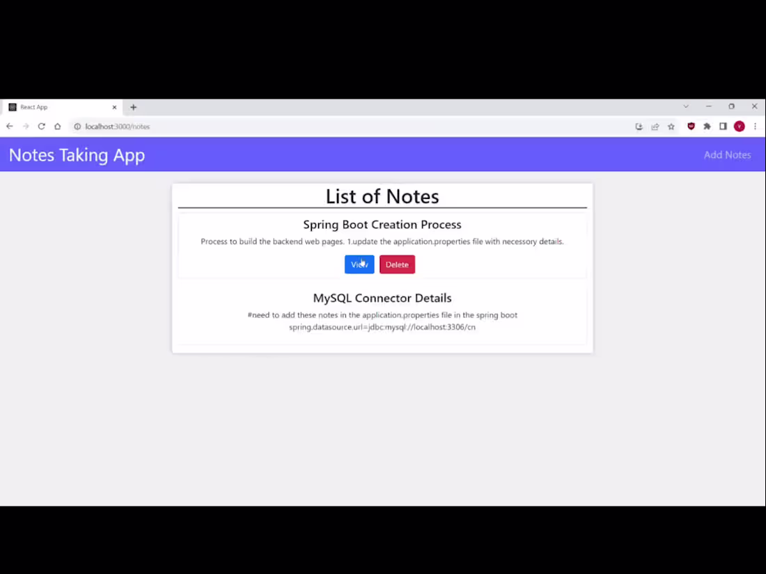 Cover image for Notes taking app 