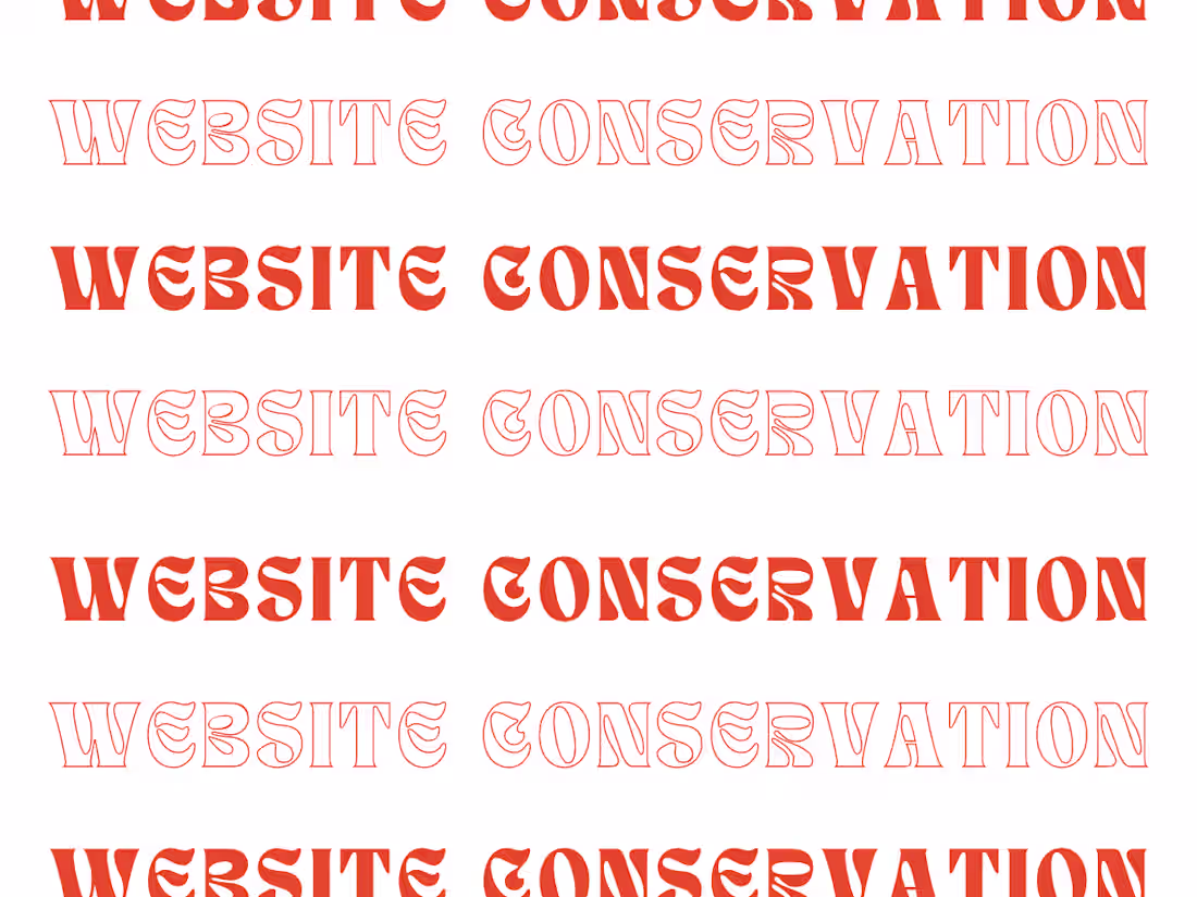 Cover image for Website Conservation