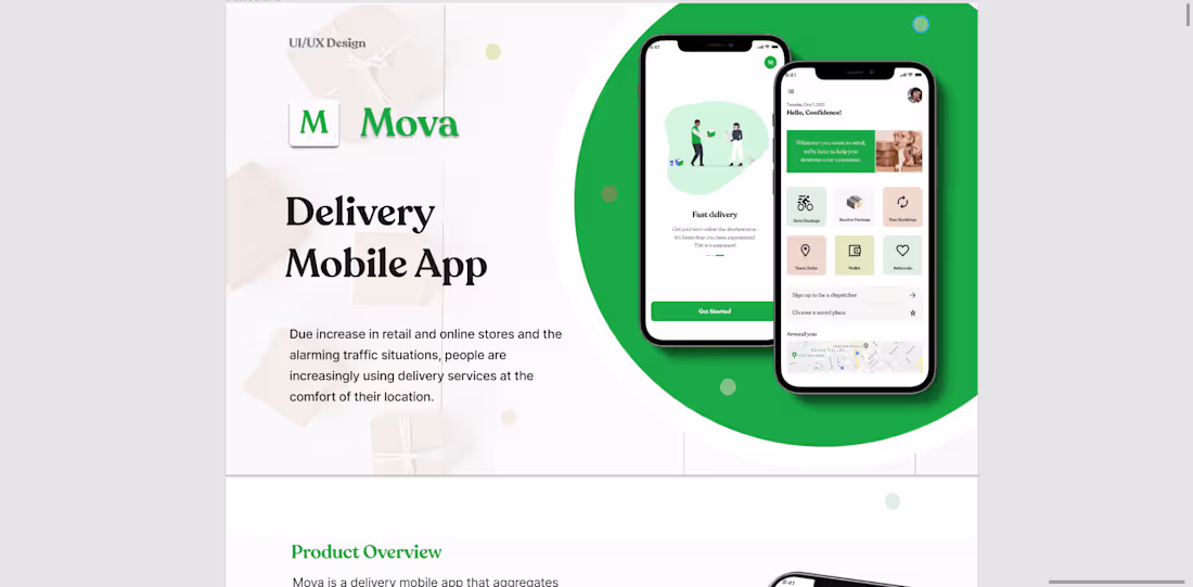 Cover image for Moya Delivery Mobile App