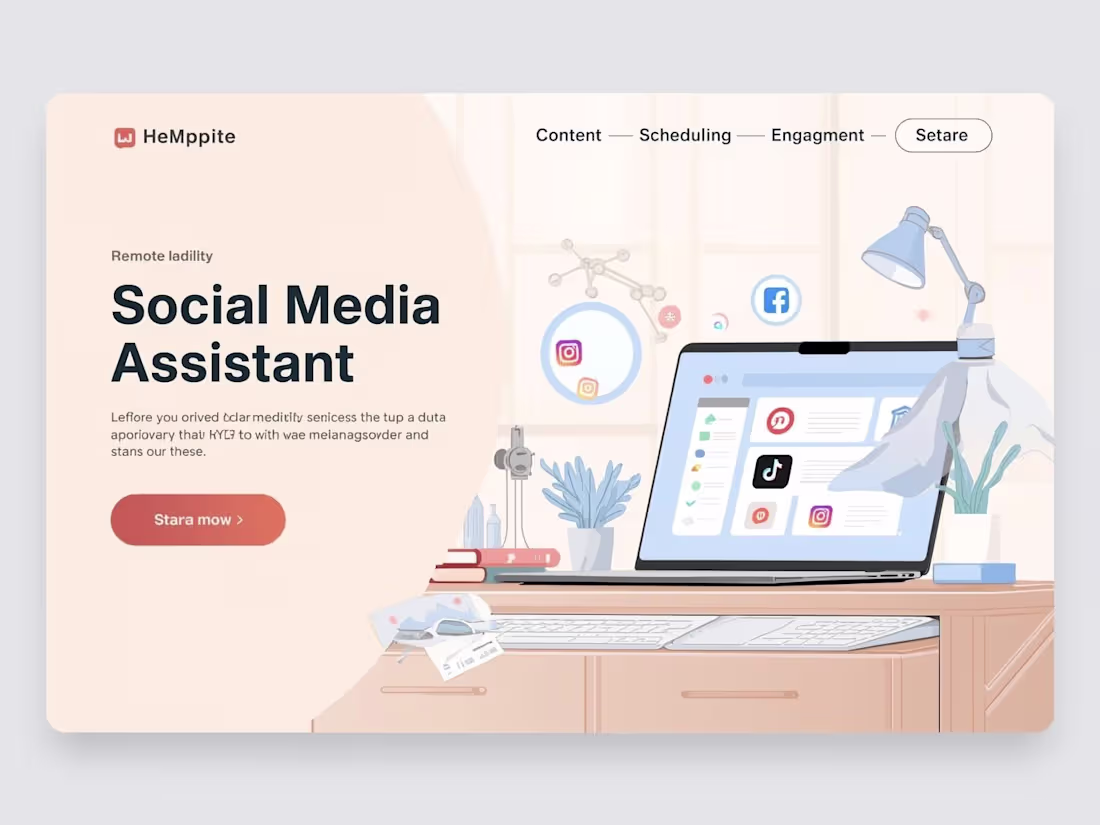 Cover image for  Social Media Assistant – Content Scheduling & Community Support