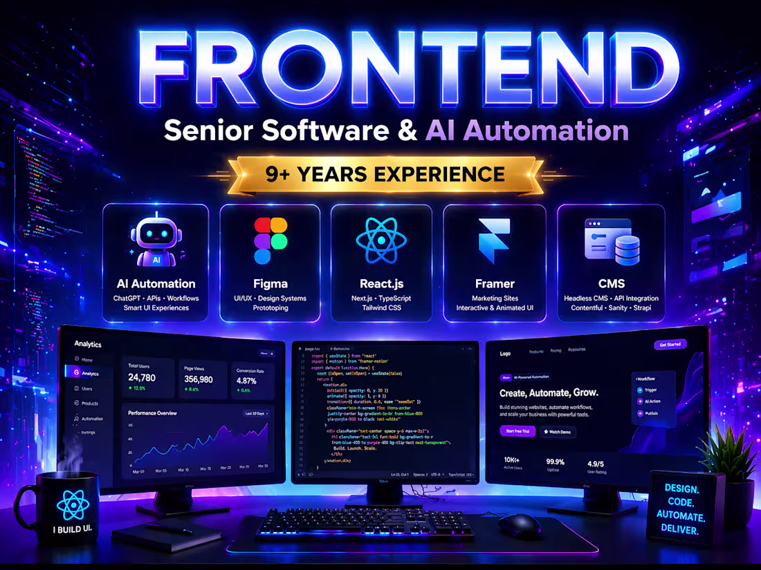 Cover image for Frontend Development & UI Engineering