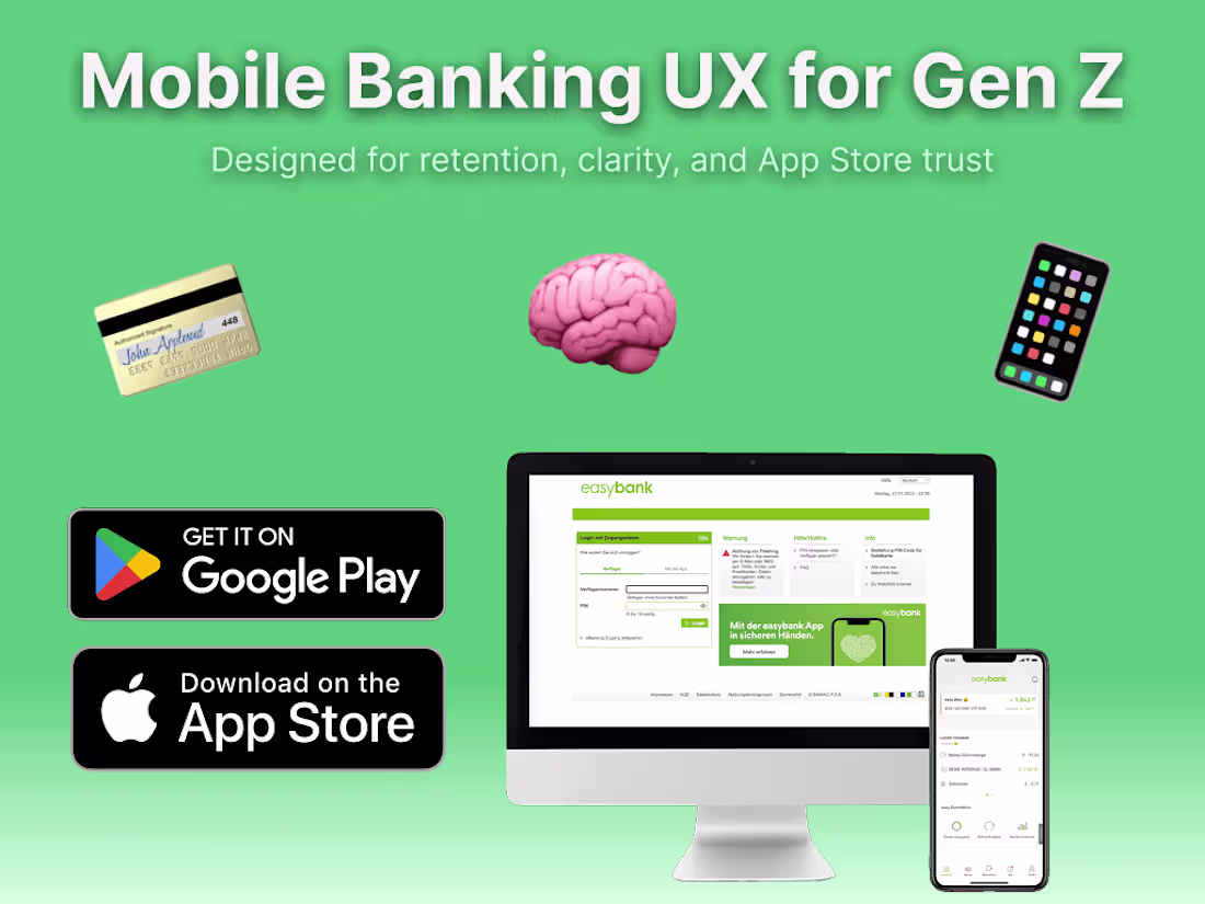 Cover image for Mobile Banking UX for Gen Z