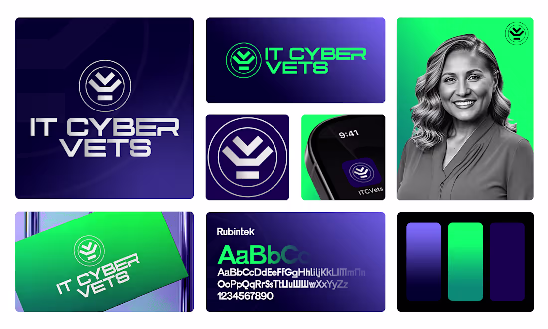 Cover image for Brand Identity Design for IT Cyber Vets