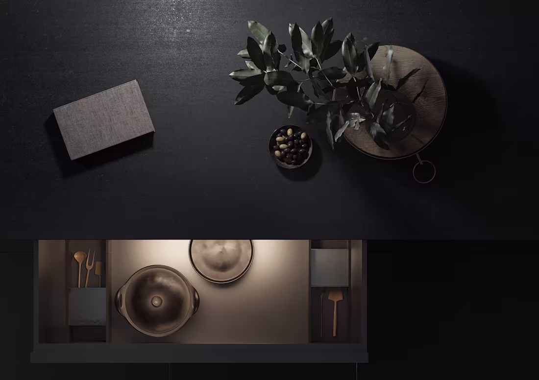 Cover image for 3D rendering kitchen furniture. Furniture design