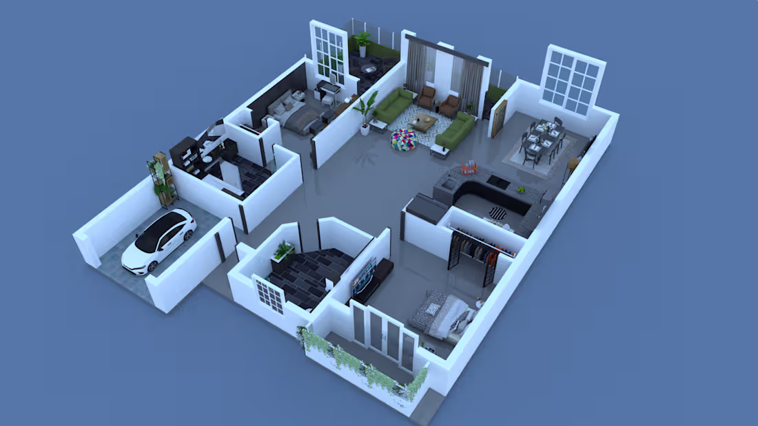 Cover image for 3D Floor Plan with Fast Delivery, 3D Interior & Exterior Design