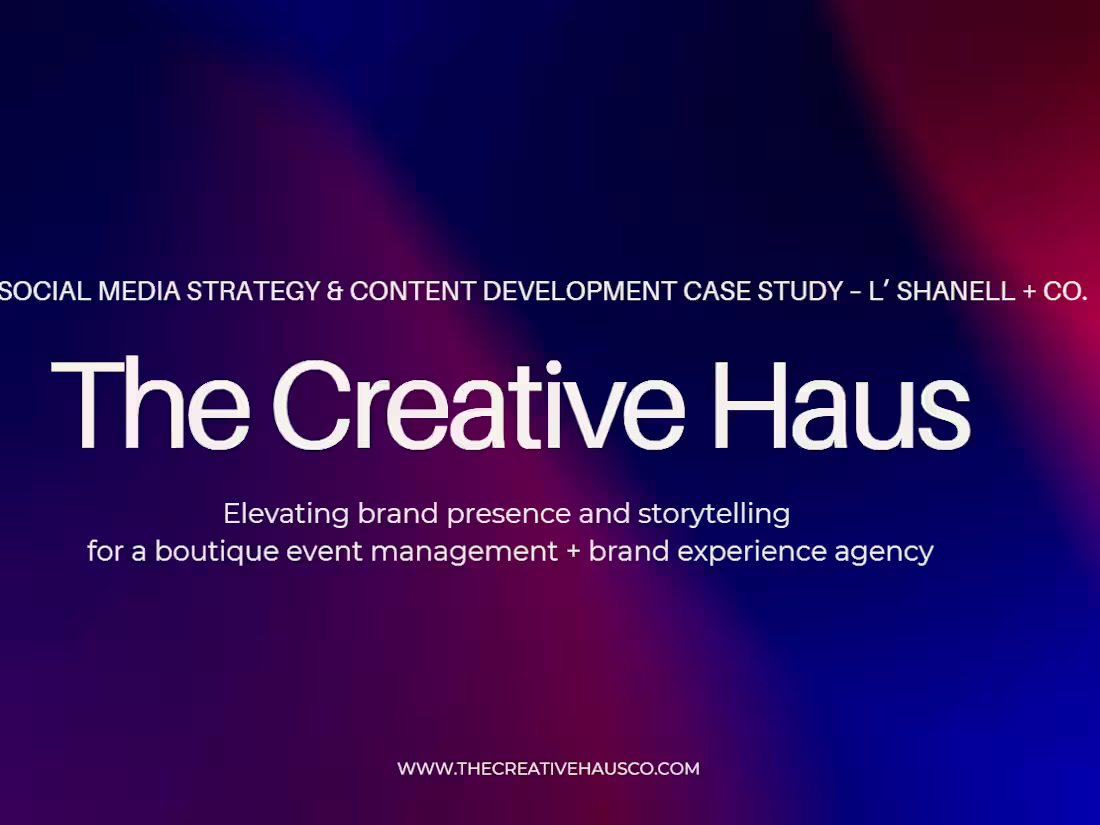 Cover image for Social Media Strategy & Content Development for L' Shanell + Co.