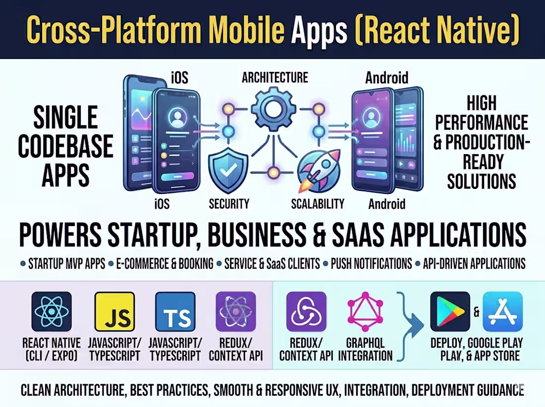 Cover image for Cross-Platform Mobile Apps (React Native)