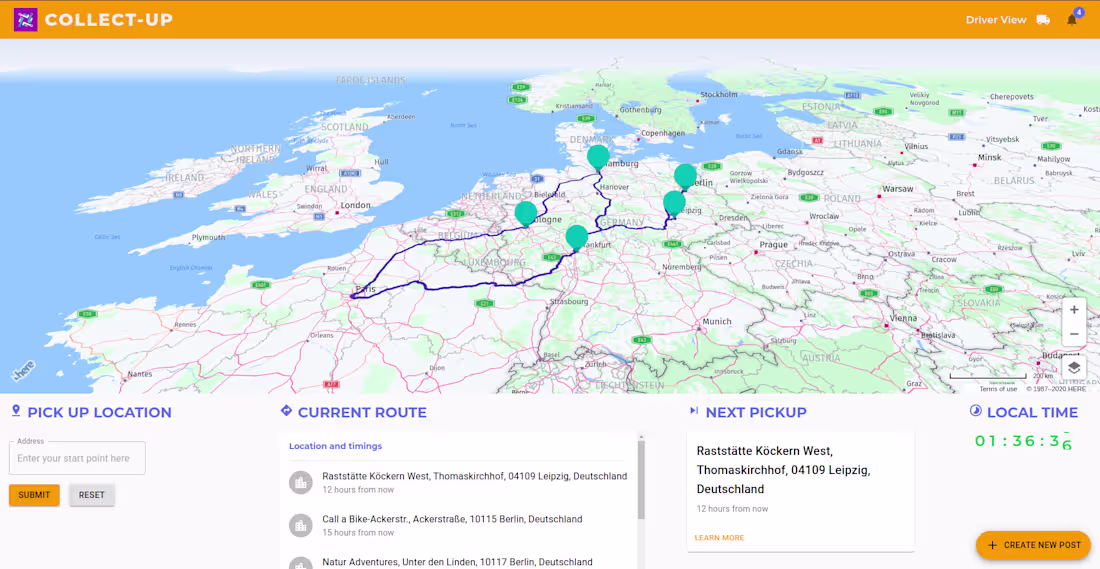 Cover image for Collect-up - A Fleet management platform