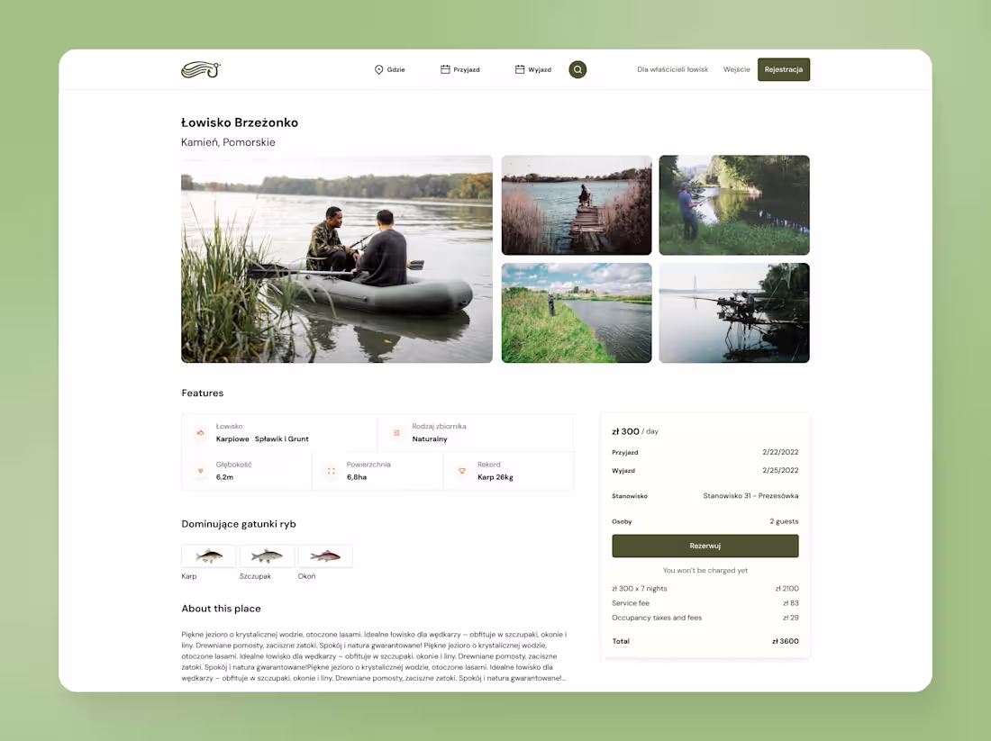 Cover image for Fishing' Platform UI UX design | Web Design | SaaS | Figma